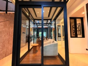 premium aluminium door luxury home modern facade aluminium detail high end aluminium property