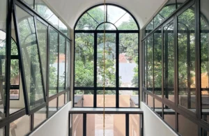 pintu aluminium frameless rumah modern sliding door aluminium frame tipis rumah modern kaca besar minimal frame