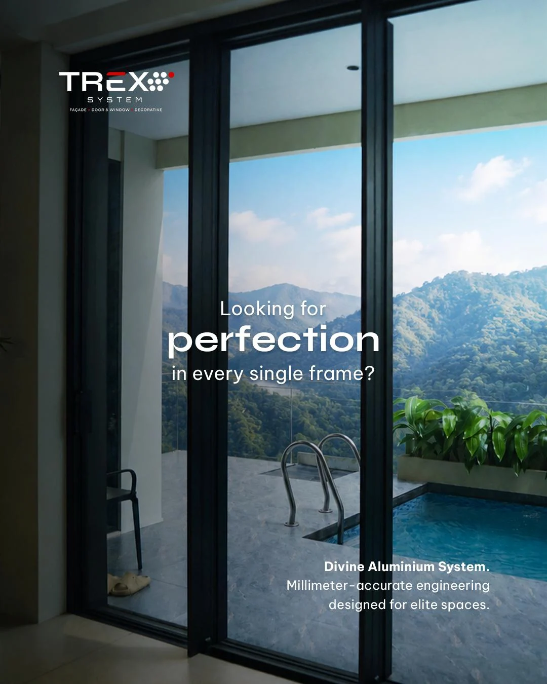 rumah pesisir dengan sliding door aluminium kaca besar close-up finishing anodize aluminium premium sistem drainase frame aluminium sliding door perbandingan aluminium korosi vs aluminium premium pesisir